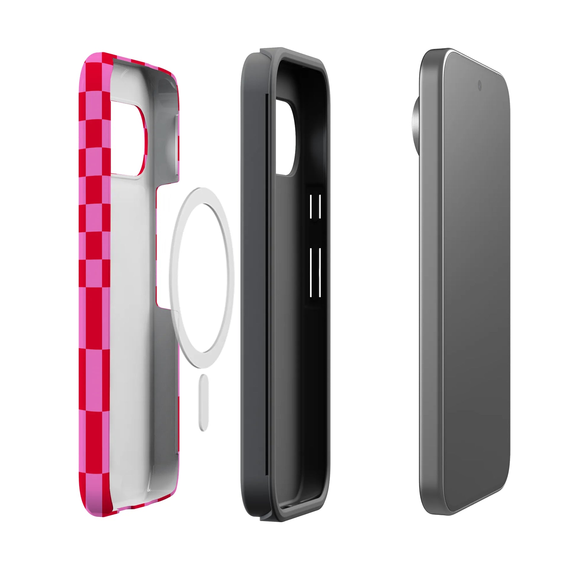 Vibe Check | Pink Checkerboard Case