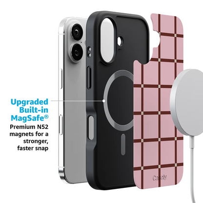 Uptown Gridlock | Pink Checkerboard Case