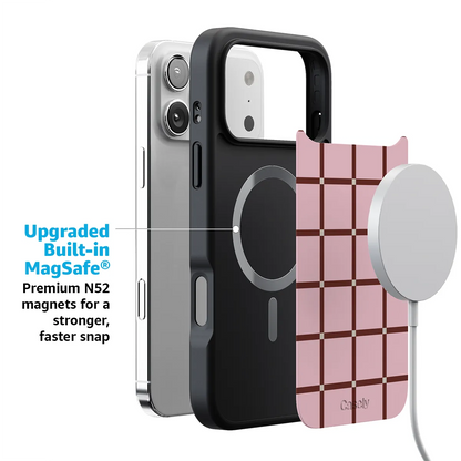 Uptown Gridlock | Pink Checkerboard Case