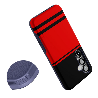 Storm Warning | Black & Red Stripes Case