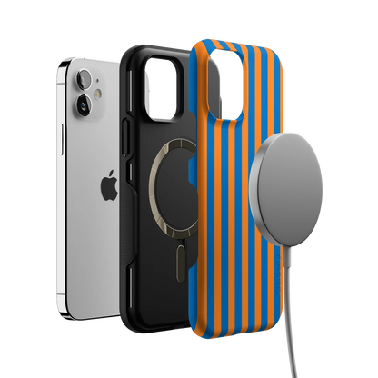 Go New York | Blue & Orange Stripes Case