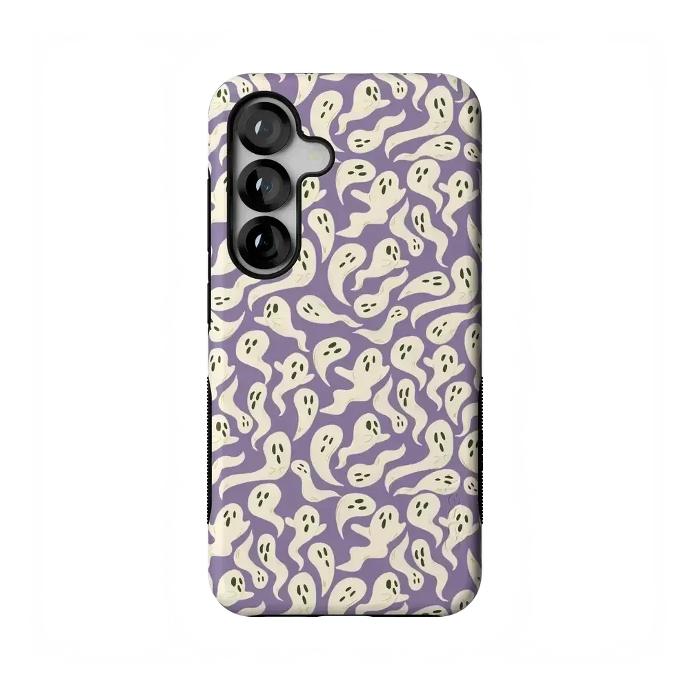 All Boo'd Up | Purple Ghost Case Phone Case get.casely Bold Flex + MagSafe® Galaxy S25