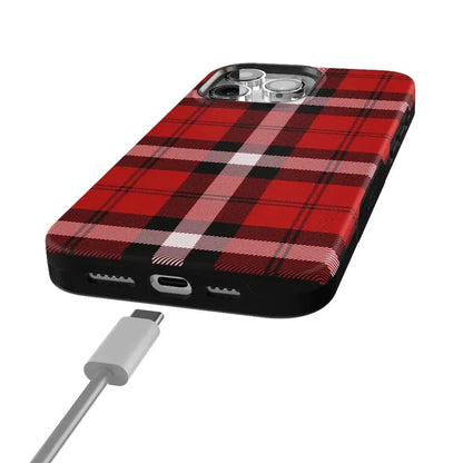 As if! | Red Plaid Case Phone Case get.casely