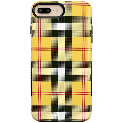 As if! | Yellow Plaid iPhone Case iPhone Case get.casely Bold iPhone 6/7/8 Plus