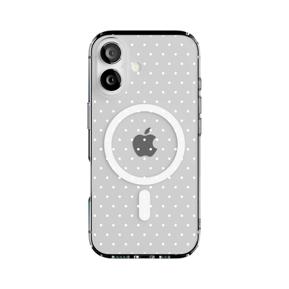 On the Dot | White Polka Dot Case