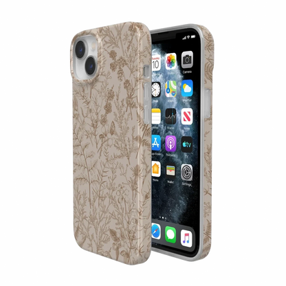 Beige Garden | Neutral Floral Case iPhone Case get.casely