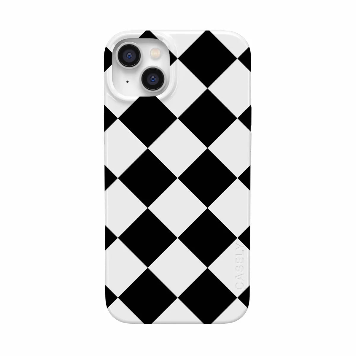 Black Checkerboard | High Contrast Design Case Phone Case Casetry Classic + MagSafe® iPhone 14 Plus