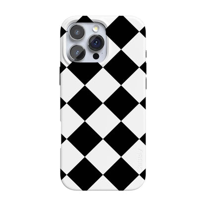 Black Checkerboard | High Contrast Design Case Phone Case Casetry Classic + MagSafe® iPhone 16 Pro Max