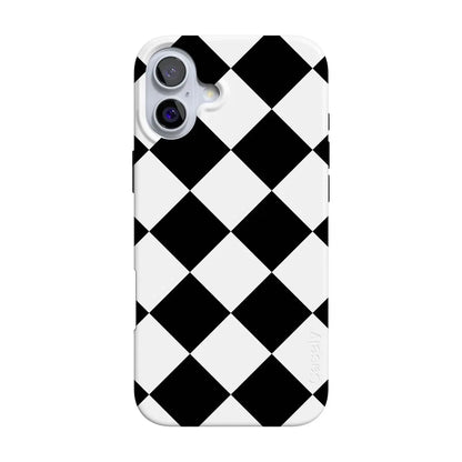 Black Checkerboard | High Contrast Design Case Phone Case Casetry Classic + MagSafe® iPhone 16