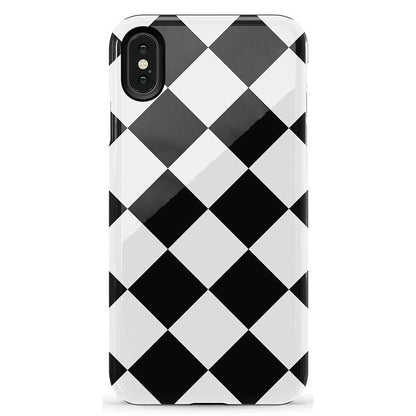 Black Checkerboard | High Contrast Design Case Phone Case Casetry Essential iPhone XS Max