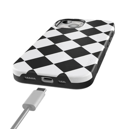 Black Checkerboard | High Contrast Design Case Phone Case Casetry