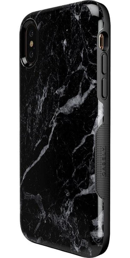Black Pearl | Classic Black Marble Case iPhone Case get.casely