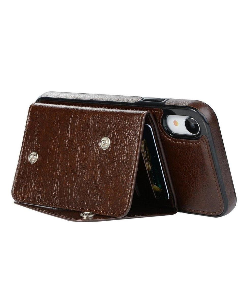 Brown Vegan Leather | Wallet Case iPhone Case get.casely