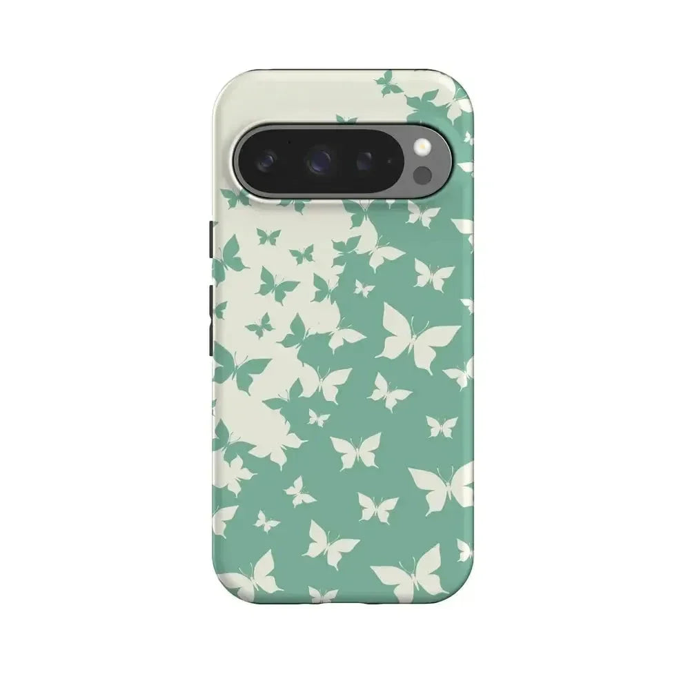 Butterfly Effect | Sage Colorblock Google Pixel Case Google Pixel Case Casetry Essential + MagSafe® Google Pixel 10 Pro