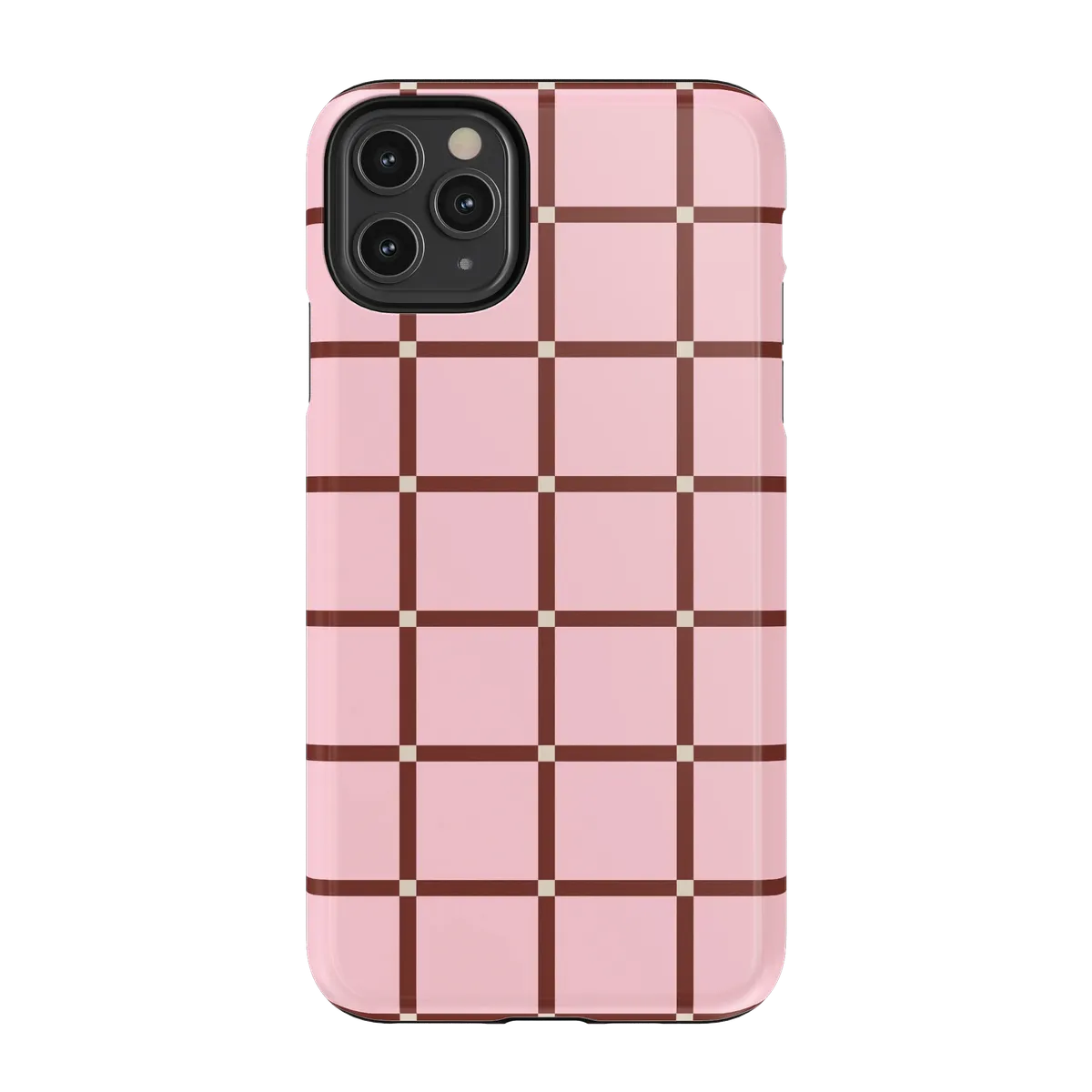 Uptown Gridlock | Pink Checkerboard Case