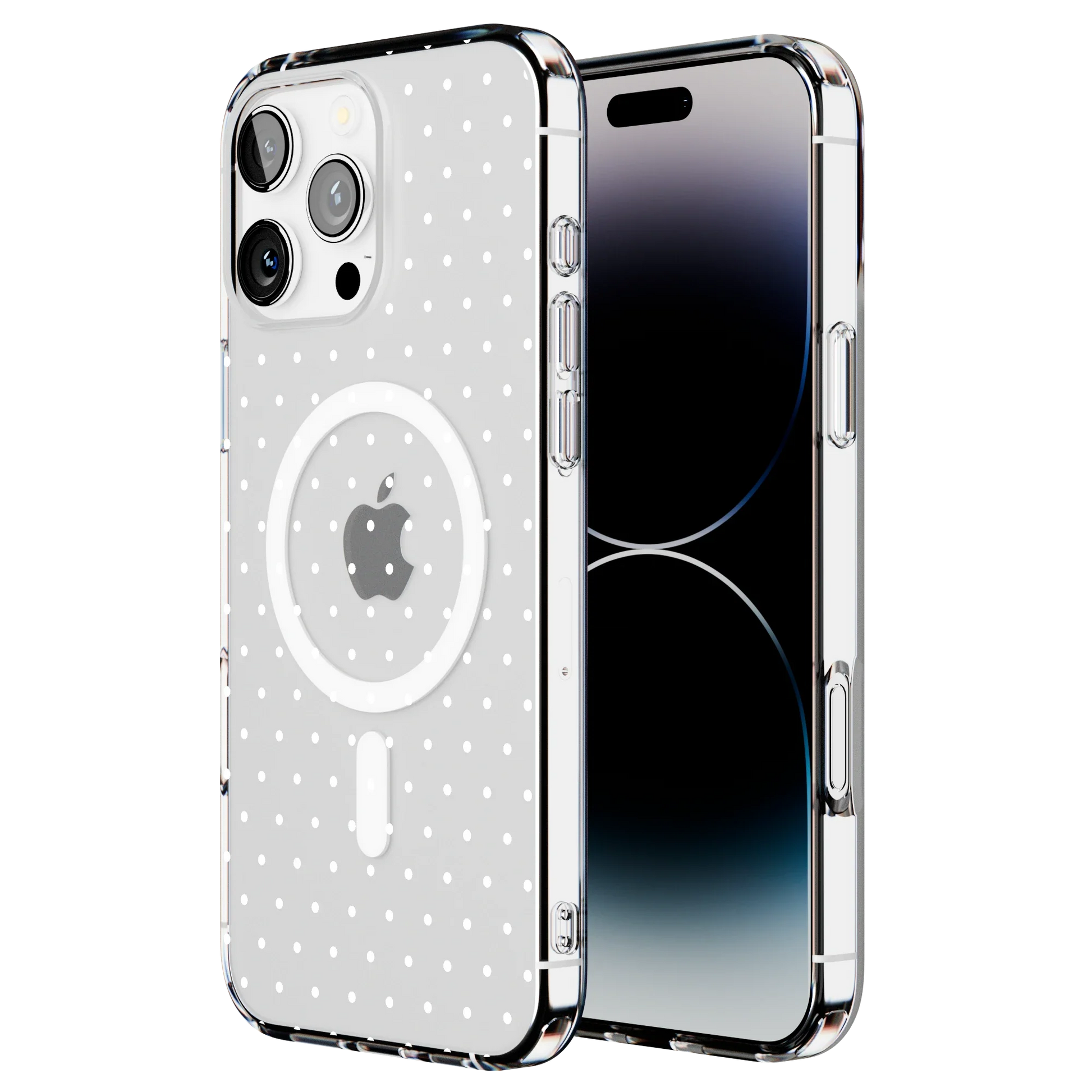 On the Dot | White Polka Dot Case