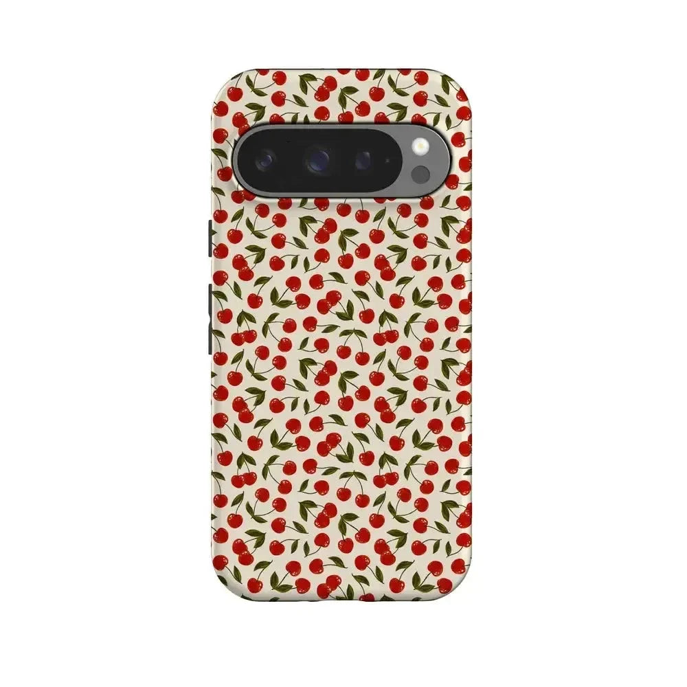 Cherry on Top | Red Cherries Case iPhone Case get.casely Essential + MagSafe® Google Pixel 10 Pro