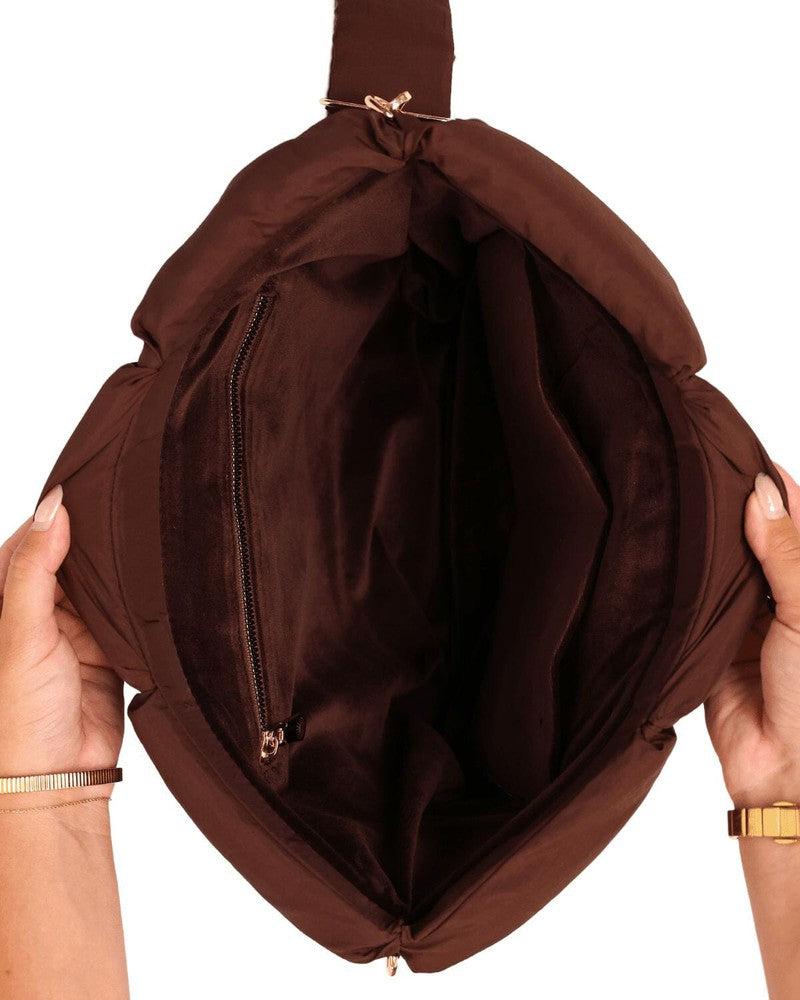 Cloud Carryall | Cocoa Laptop Bag get.casely