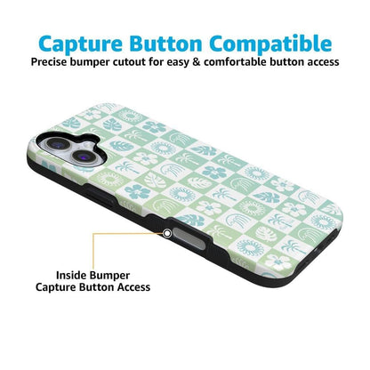 Coastal Checkers | Pura Vida Case iPhone Case get.casely