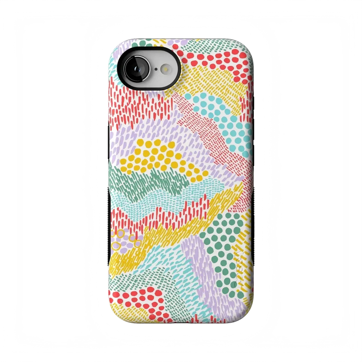 Color Me Happy | Pattern Colorblock Case iPhone Case get.casely Bold Flex + MagSafe® iPhone 17E