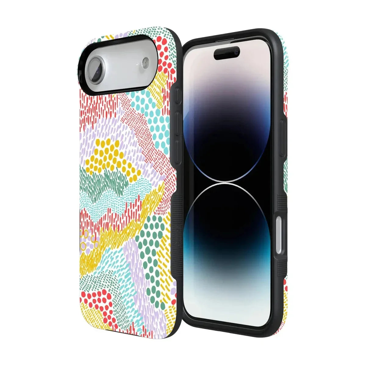 Color Me Happy | Pattern Colorblock Case iPhone Case get.casely