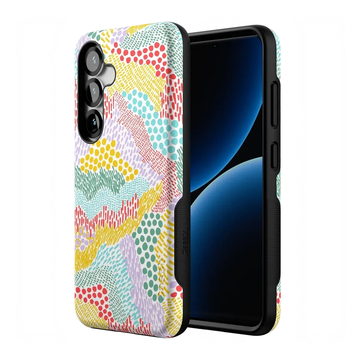 Color Me Happy | Pattern Colorblock Case iPhone Case get.casely
