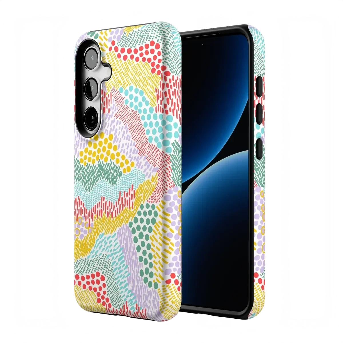 Color Me Happy | Pattern Colorblock Case iPhone Case get.casely