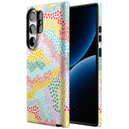Color Me Happy | Pattern Colorblock Case iPhone Case get.casely