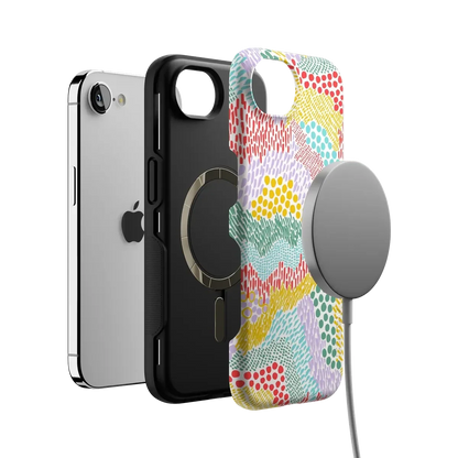 Color Me Happy | Pattern Colorblock Case iPhone Case get.casely