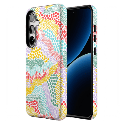 Color Me Happy | Pattern Colorblock Case iPhone Case get.casely