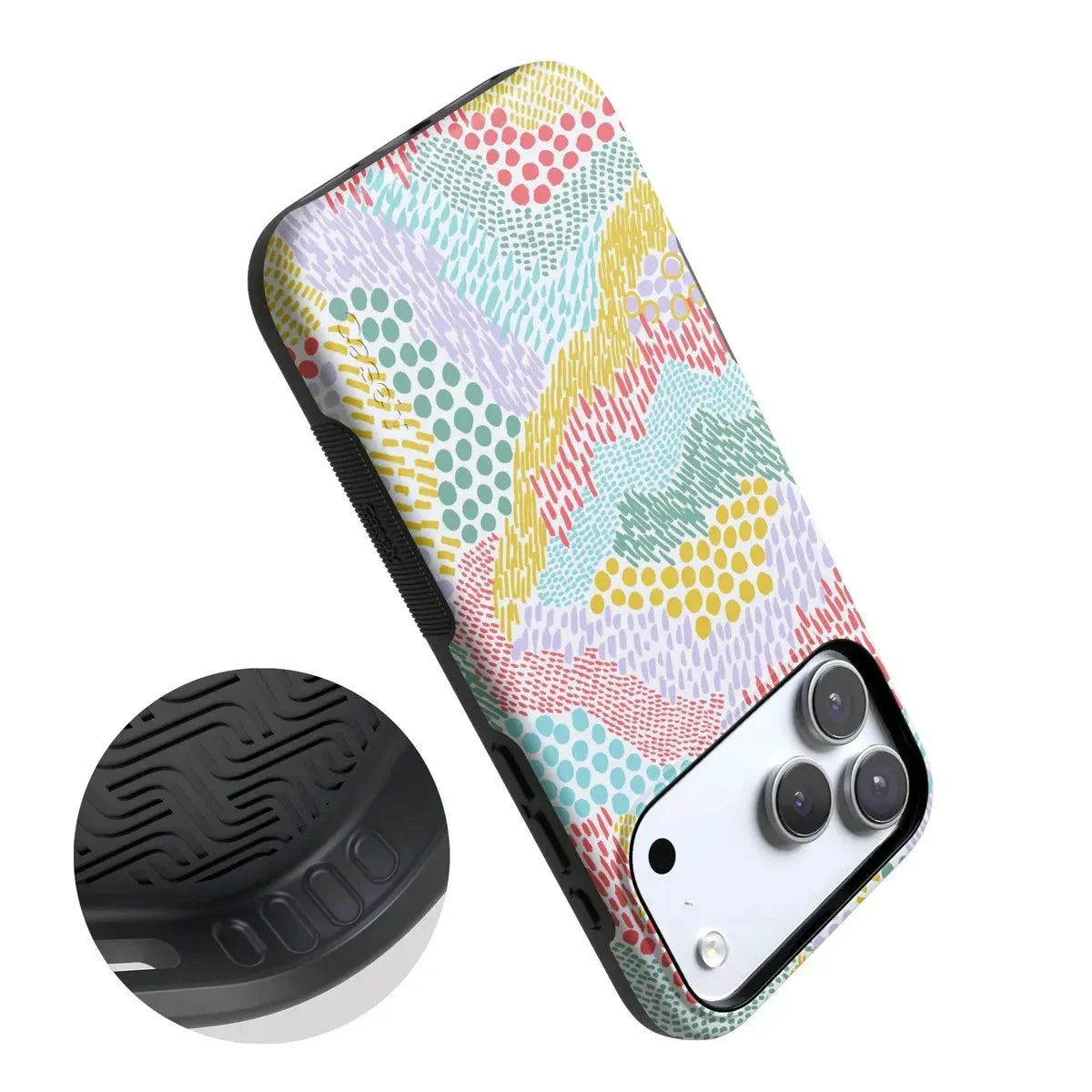 Color Me Happy | Pattern Colorblock Case iPhone Case get.casely