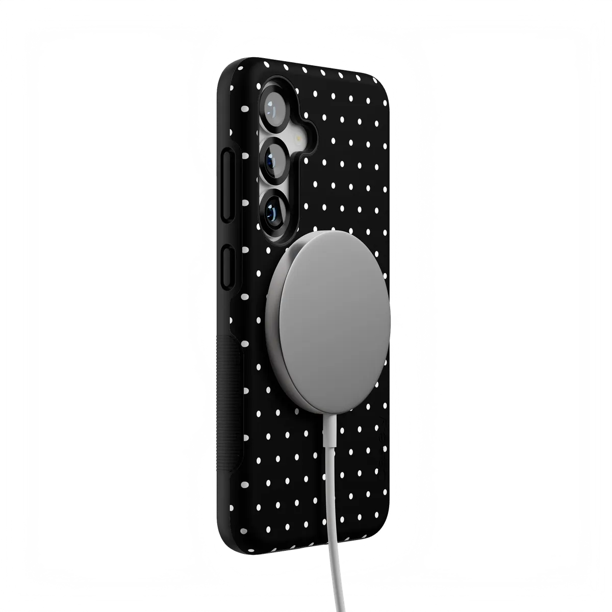 On the Dot | White Polka Dot Case