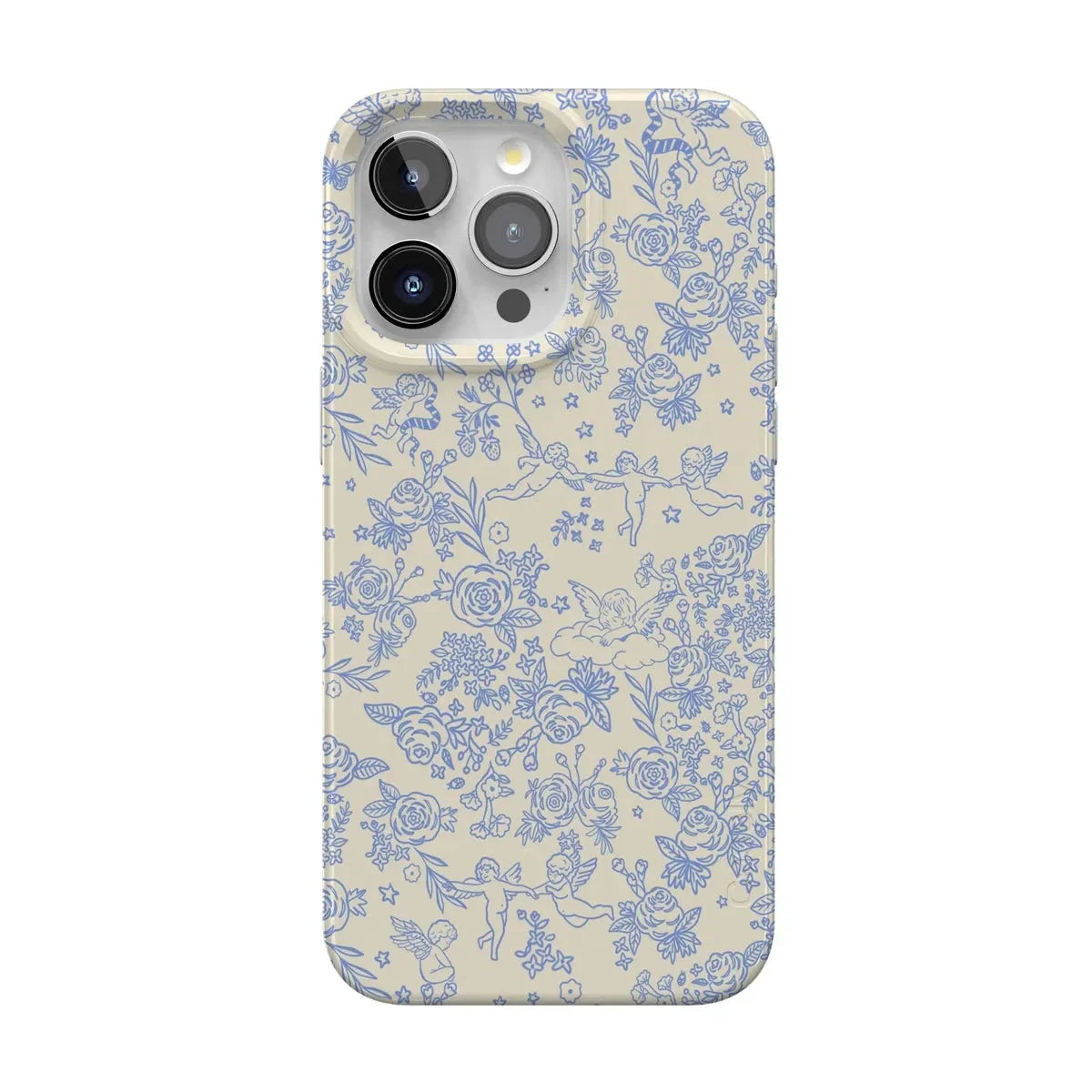 Cupid's Canvas | Periwinkle Floral Case Phone Case Casetry Classic + MagSafe® iPhone 15 Pro Max