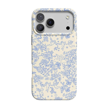 Cupid's Canvas | Periwinkle Floral Case Phone Case Casetry Classic + MagSafe® iPhone 17 Pro Max