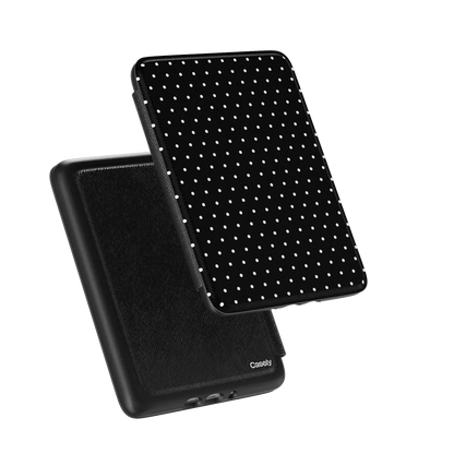 On the Dot | White Polka Dot Kindle Case