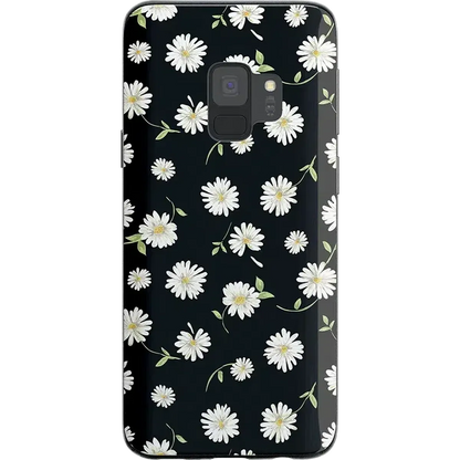 Daisy Daydream | Black Floral Samsung Case Samsung Case get.casely Classic Galaxy S9 Plus