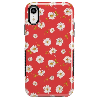 Daisy Daydream | Red Coral Floral Case iPhone Case get.casely