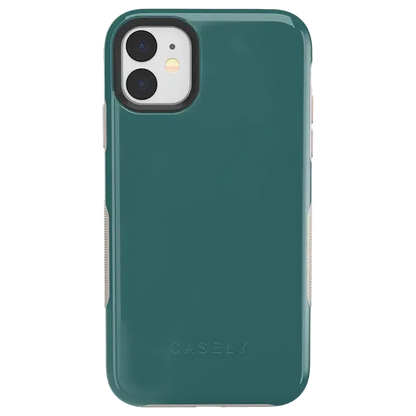 Deep Teal on Nude | Ultra-Protective Bold Case iPhone Case get.casely Bold iPhone 11