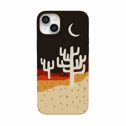 Desert Nights | Cactus Colorblock Case iPhone Case get.casely Classic + MagSafe® iPhone 14 Plus