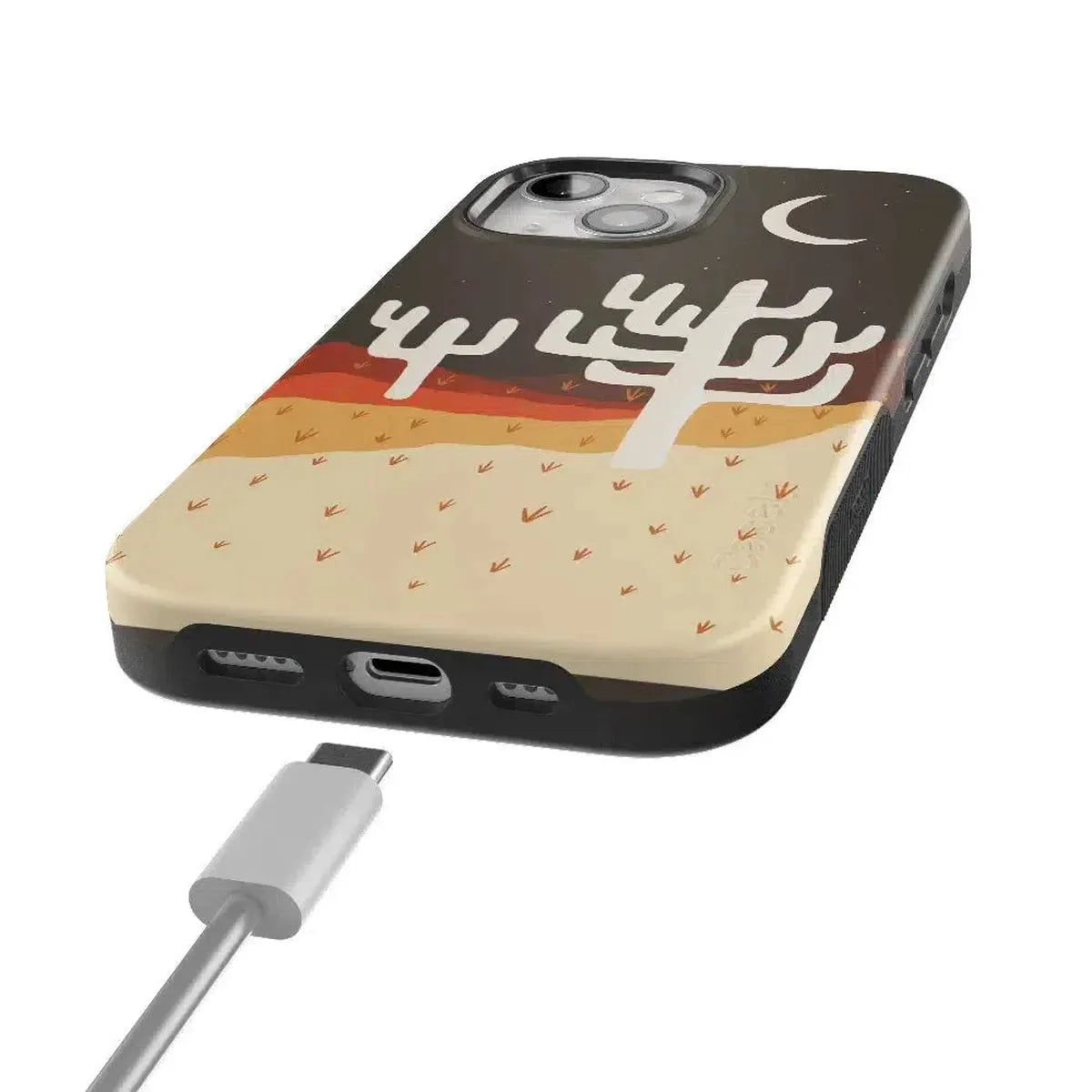 Desert Nights | Cactus Colorblock Case iPhone Case get.casely