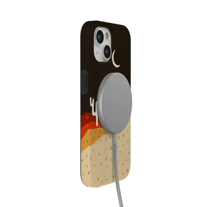 Desert Nights | Cactus Colorblock Case iPhone Case get.casely