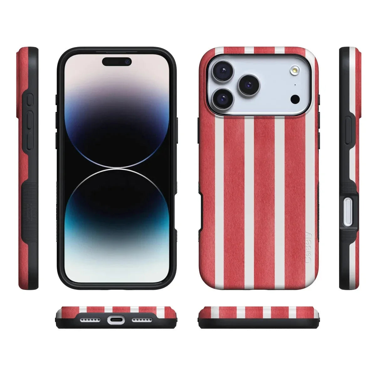 East Coast Summer | Red Stripes Case Phone Case Casetry