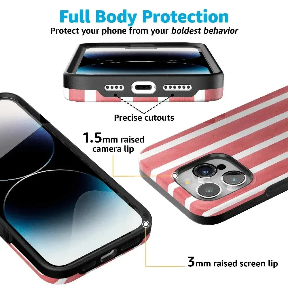 East Coast Summer | Red Stripes Case Phone Case Casetry