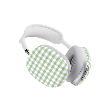 Pastel Picnic | Blue & Green Gingham AirPods Max Case