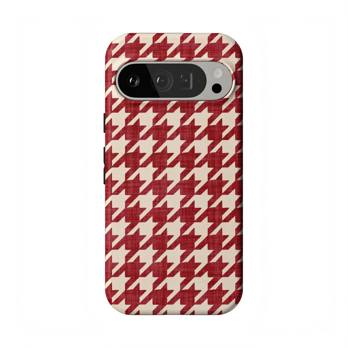 Scarlet Stitch | Red Houndstooth Case