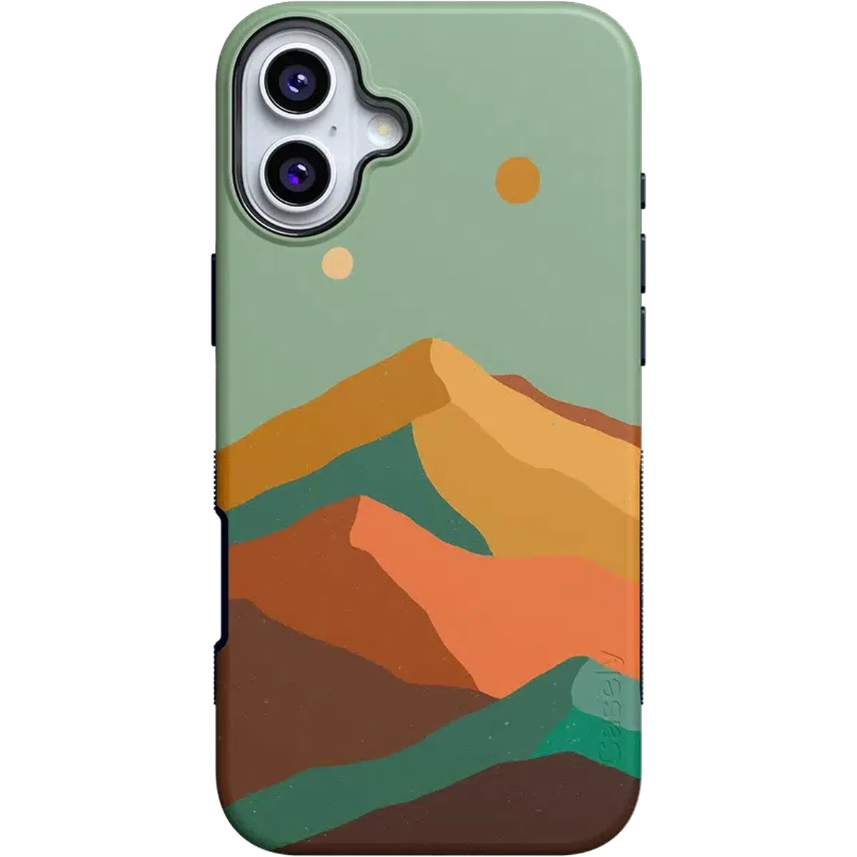 Endless Peaks | Colorblock Mountain Case iPhone Case get.casely Bold + MagSafe® iPhone 16 Plus