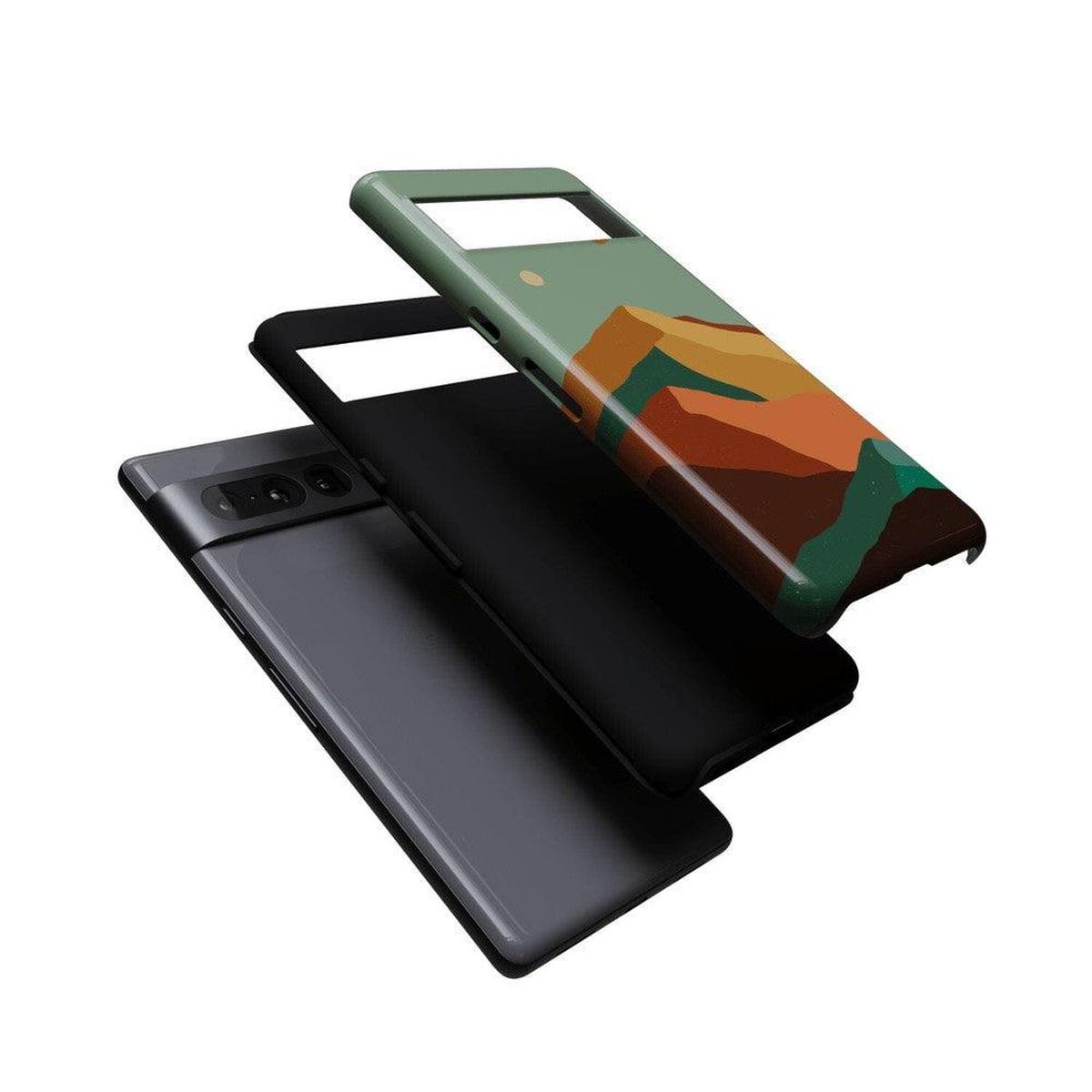 Endless Peaks | Colorblock Mountain Google Pixel Case Google Pixel Case Casetry
