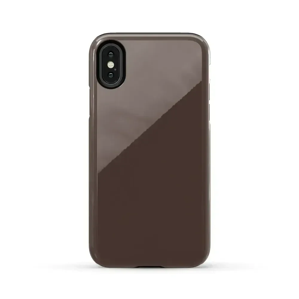 Espresso Brown | The Boyfriend Collection Phone Case get.casely Essential iPhone X / XS