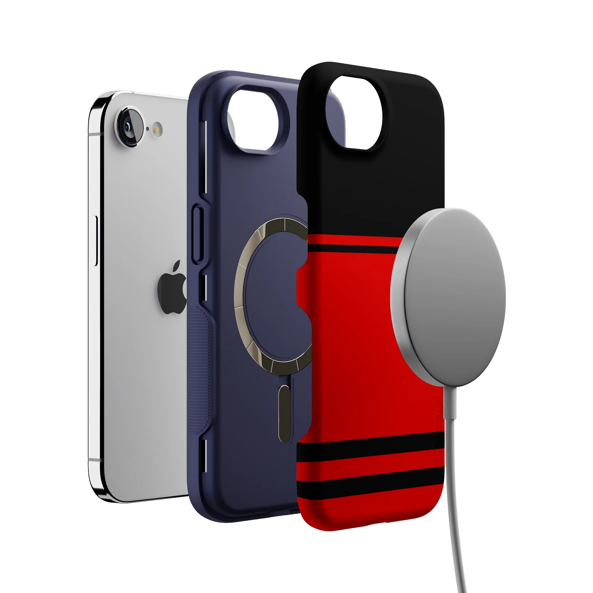 Storm Warning | Black & Red Stripes Case