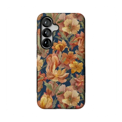 Fallen Gold | Antique Floral Case Phone Case get.casely Bold Flex + MagSafe® Galaxy S25